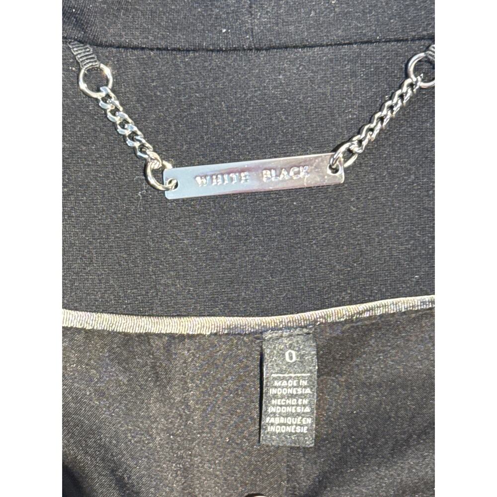 White House Black‎ Market Grey and Black Blazer Size 0 - Picture 3 of 4